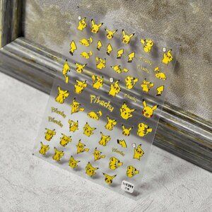 Pikachu, Pokemon Themed Nail Art Stickers/Decals